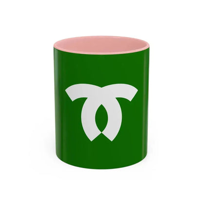 Flag of Kobe Japan - Accent Coffee Mug 11oz Pink - Go Mug Yourself