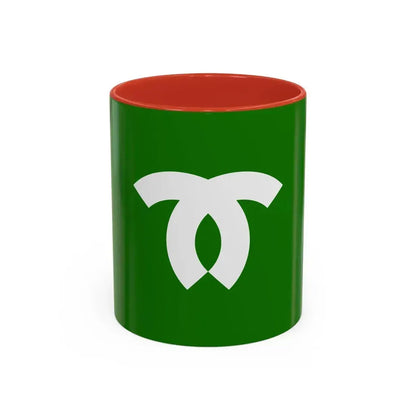 Flag of Kobe Japan - Accent Coffee Mug 11oz Red - Go Mug Yourself