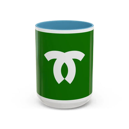 Flag of Kobe Japan - Accent Coffee Mug 15oz Light Blue - Go Mug Yourself