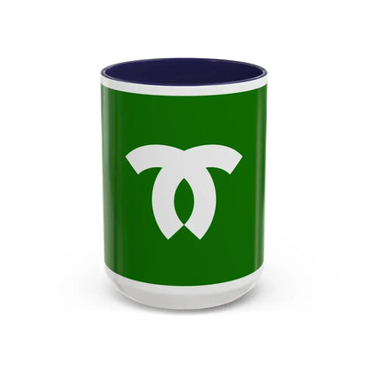 Flag of Kobe Japan - Accent Coffee Mug 15oz Navy - Go Mug Yourself