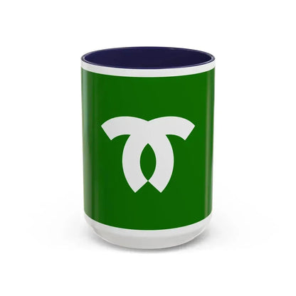 Flag of Kobe Japan - Accent Coffee Mug 15oz Navy - Go Mug Yourself
