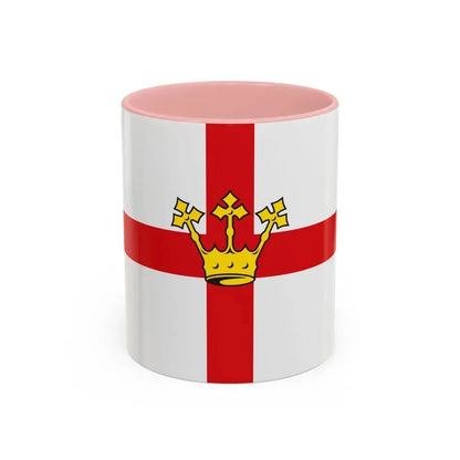 Flag of Koblenz Germany - Accent Coffee Mug 11oz Pink - Go Mug Yourself