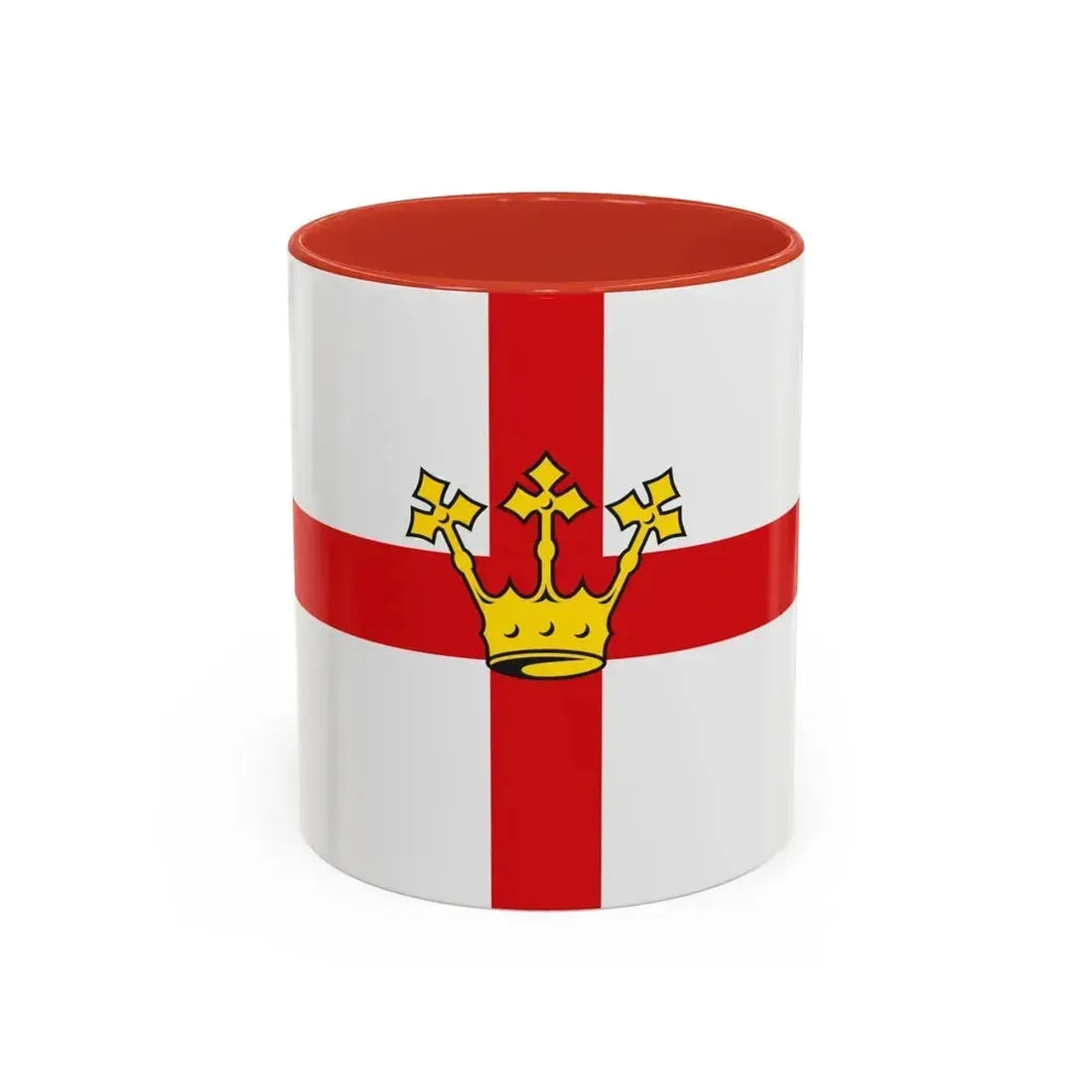 Flag of Koblenz Germany - Accent Coffee Mug 11oz Red - Go Mug Yourself