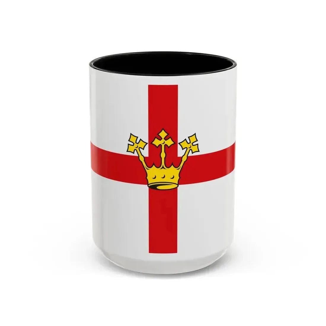 Flag of Koblenz Germany - Accent Coffee Mug 15oz Black - Go Mug Yourself