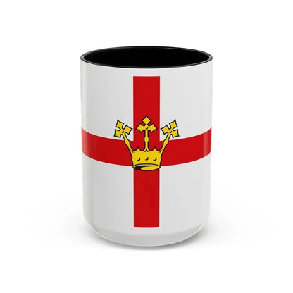 Flag of Koblenz Germany - Accent Coffee Mug 15oz Black - Go Mug Yourself