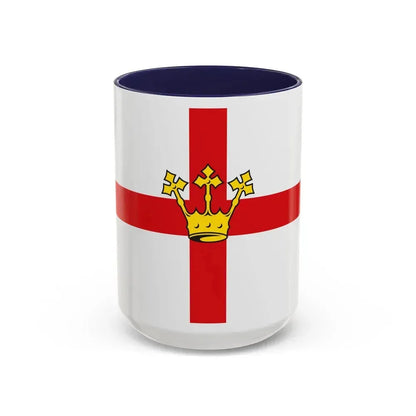 Flag of Koblenz Germany - Accent Coffee Mug 15oz Navy - Go Mug Yourself