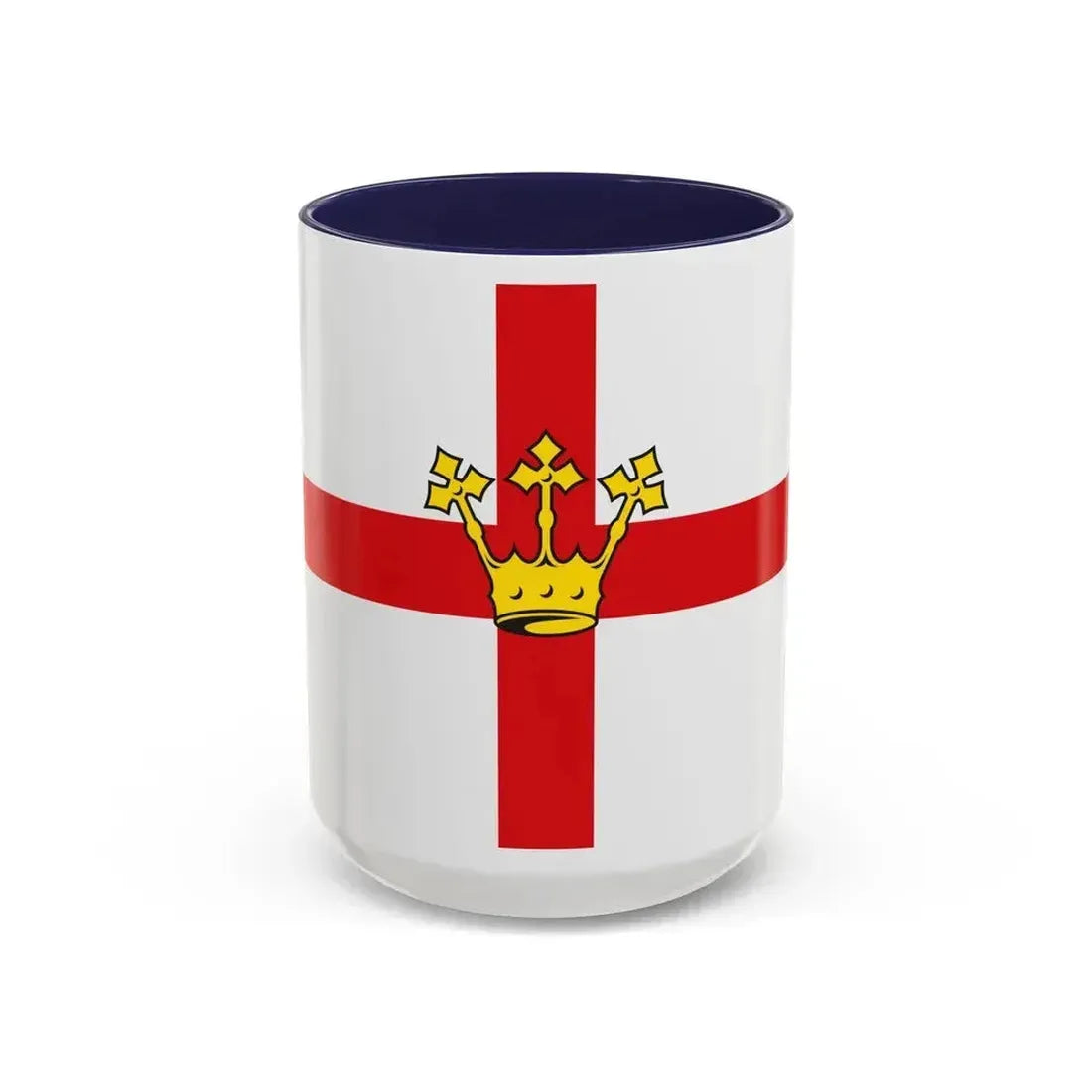 Flag of Koblenz Germany - Accent Coffee Mug 15oz Navy - Go Mug Yourself