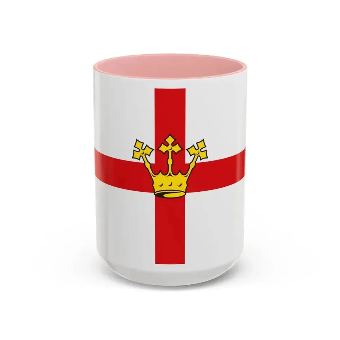 Flag of Koblenz Germany - Accent Coffee Mug 15oz Pink - Go Mug Yourself