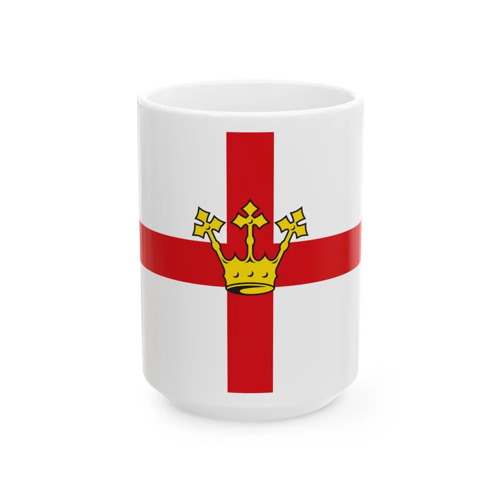 Flag of Koblenz Germany - White Coffee Mug-15oz-Go Mug Yourself