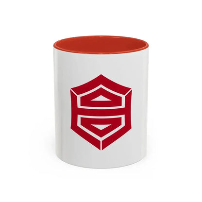 Flag of Kochi Kochi Japan - Accent Coffee Mug 11oz Red - Go Mug Yourself