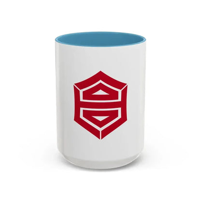 Flag of Kochi Kochi Japan - Accent Coffee Mug 15oz Light Blue - Go Mug Yourself