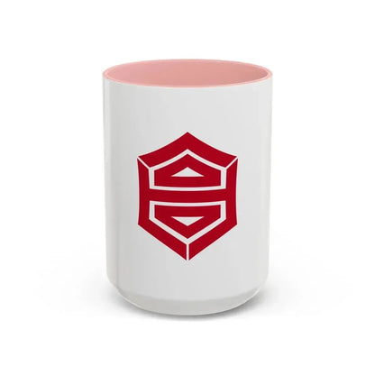 Flag of Kochi Kochi Japan - Accent Coffee Mug 15oz Pink - Go Mug Yourself
