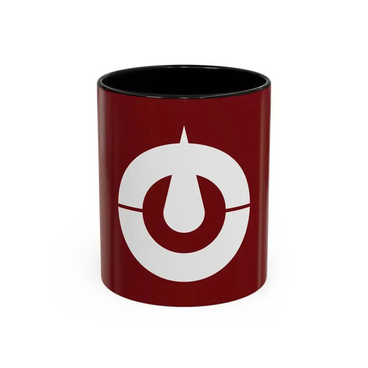 Flag of Kochi Prefecture Japan - Accent Coffee Mug 11oz Black - Go Mug Yourself