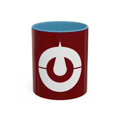 Flag of Kochi Prefecture Japan - Accent Coffee Mug 11oz Light Blue - Go Mug Yourself