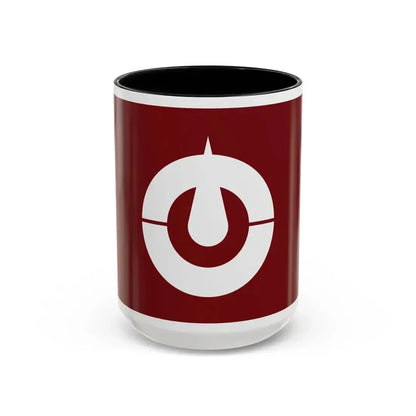 Flag of Kochi Prefecture Japan - Accent Coffee Mug 15oz Black - Go Mug Yourself
