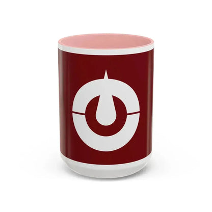 Flag of Kochi Prefecture Japan - Accent Coffee Mug 15oz Pink - Go Mug Yourself