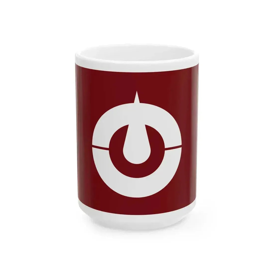 Flag of Kochi Prefecture Japan - White Coffee Mug 15oz - Go Mug Yourself
