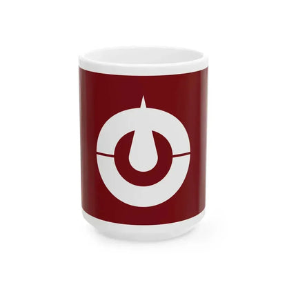 Flag of Kochi Prefecture Japan - White Coffee Mug 15oz - Go Mug Yourself