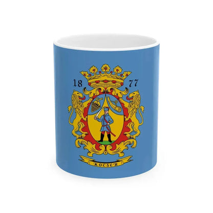 Flag of Kocser (Hungary) White Coffee Mug 11oz - Go Mug Yourself