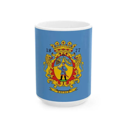 Flag of Kocser (Hungary) White Coffee Mug 15oz - Go Mug Yourself