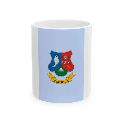 Flag of Kocsola (Hungary) White Coffee Mug 11oz - Go Mug Yourself