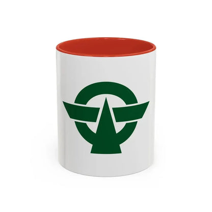 Flag of Kodaira Tokyo Japan - Accent Coffee Mug 11oz Red - Go Mug Yourself