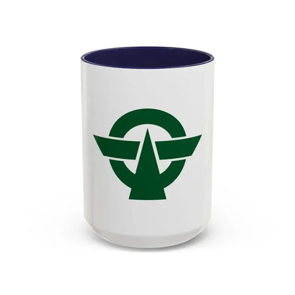 Flag of Kodaira Tokyo Japan - Accent Coffee Mug 15oz Navy - Go Mug Yourself