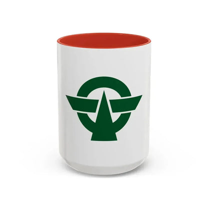 Flag of Kodaira Tokyo Japan - Accent Coffee Mug 15oz Red - Go Mug Yourself