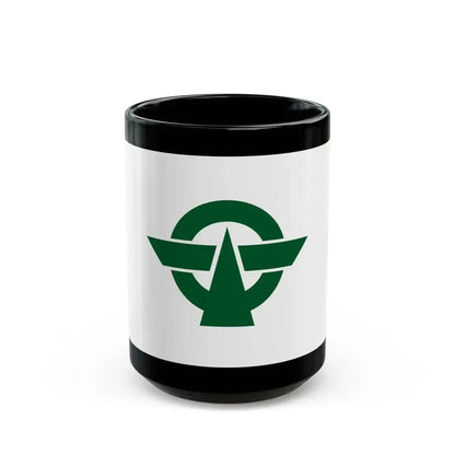 Flag of Kodaira Tokyo Japan - Black Coffee Mug 15oz - Go Mug Yourself