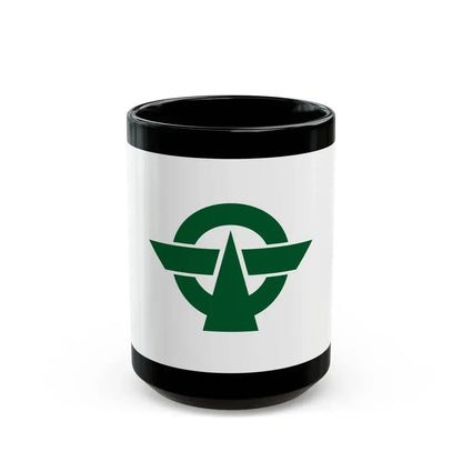 Flag of Kodaira Tokyo Japan - Black Coffee Mug 15oz - Go Mug Yourself