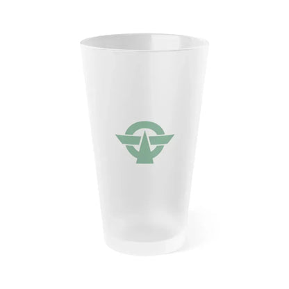 Flag of Kodaira Tokyo Japan - Frosted Pint Glass 16oz 16oz Frosted - Go Mug Yourself