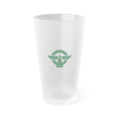 Flag of Kodaira Tokyo Japan - Frosted Pint Glass 16oz 16oz Frosted - Go Mug Yourself