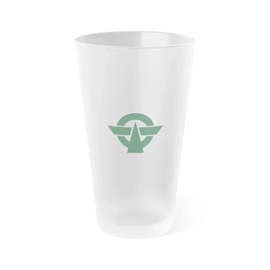 Flag of Kodaira Tokyo Japan - Frosted Pint Glass 16oz 16oz Frosted - Go Mug Yourself