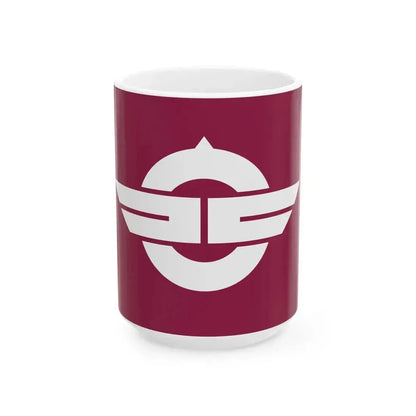 Flag of Kofu Tottori (Japan) White Coffee Mug 15oz - Go Mug Yourself