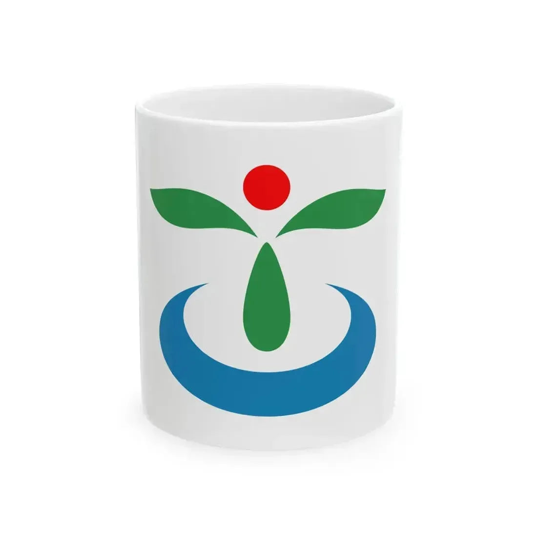 Flag of Koga Ibaraki (Japan) White Coffee Mug 11oz - Go Mug Yourself