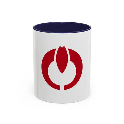 Flag of Koganei Tokyo Japan - Accent Coffee Mug 11oz Navy - Go Mug Yourself