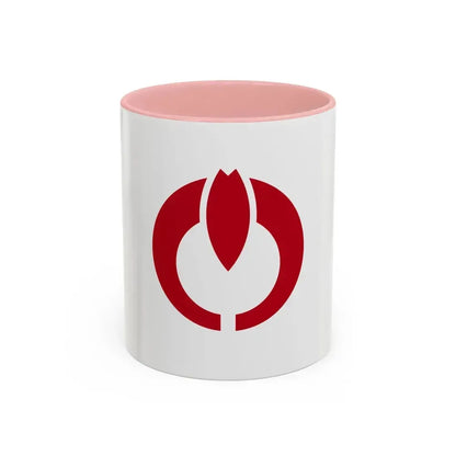 Flag of Koganei Tokyo Japan - Accent Coffee Mug 11oz Pink - Go Mug Yourself