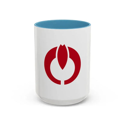 Flag of Koganei Tokyo Japan - Accent Coffee Mug 15oz Light Blue - Go Mug Yourself
