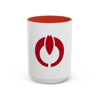 Flag of Koganei Tokyo Japan - Accent Coffee Mug 15oz Red - Go Mug Yourself