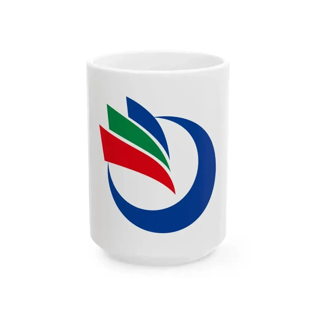 Flag of Koge Fukuoka (Japan) White Coffee Mug 15oz - Go Mug Yourself
