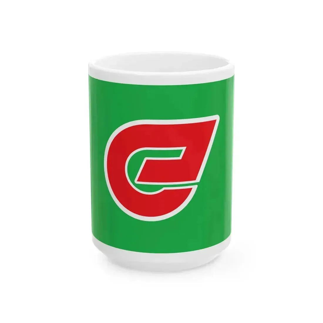 Flag of Kohoku Saga (Japan) White Coffee Mug 15oz - Go Mug Yourself