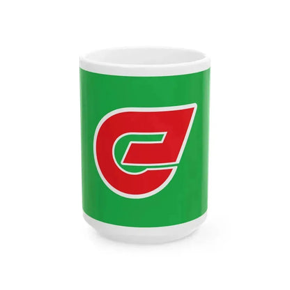 Flag of Kohoku Saga (Japan) White Coffee Mug 15oz - Go Mug Yourself