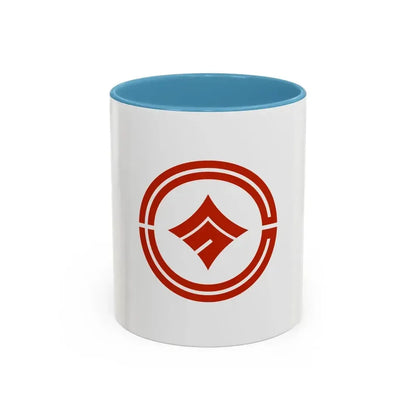 Flag of Kokubunji Tokyo Japan - Accent Coffee Mug 11oz Light Blue - Go Mug Yourself