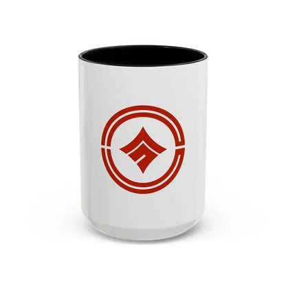 Flag of Kokubunji Tokyo Japan - Accent Coffee Mug 15oz Black - Go Mug Yourself