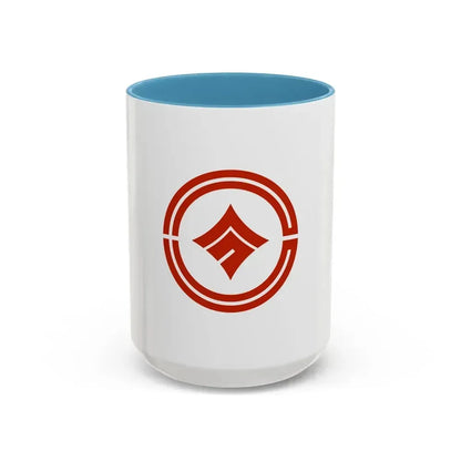 Flag of Kokubunji Tokyo Japan - Accent Coffee Mug 15oz Light Blue - Go Mug Yourself