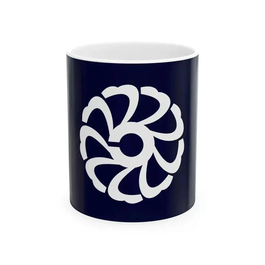 Flag of Kokufu Tottori 1966-2004 (Japan) White Coffee Mug 11oz - Go Mug Yourself