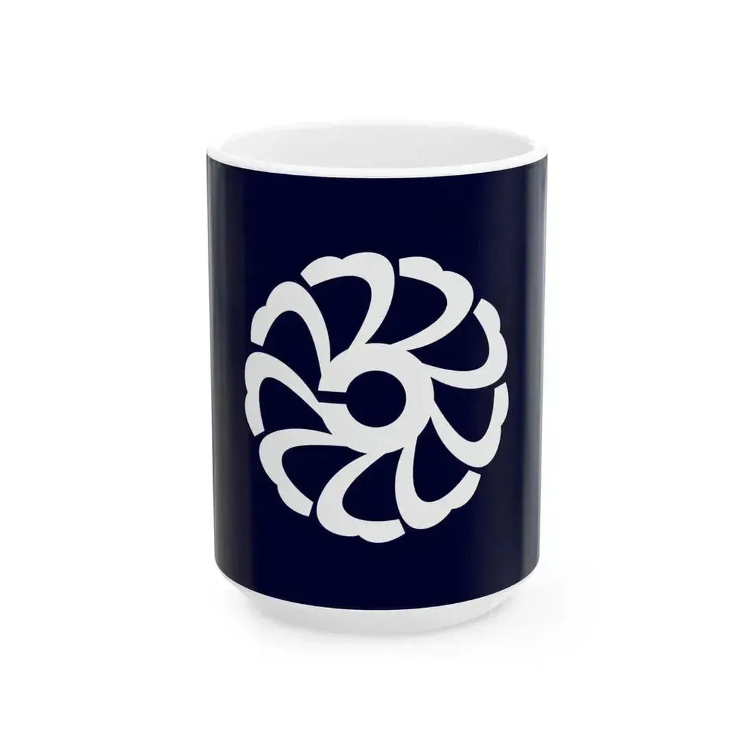 Flag of Kokufu Tottori 1966-2004 (Japan) White Coffee Mug 15oz - Go Mug Yourself