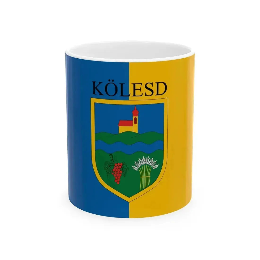 Flag of Kolesd (Hungary) White Coffee Mug 11oz - Go Mug Yourself