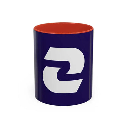 Flag of Komae Tokyo Japan - Accent Coffee Mug 11oz Red - Go Mug Yourself