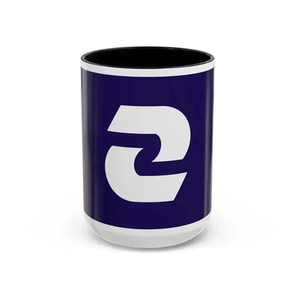 Flag of Komae Tokyo Japan - Accent Coffee Mug 15oz Black - Go Mug Yourself
